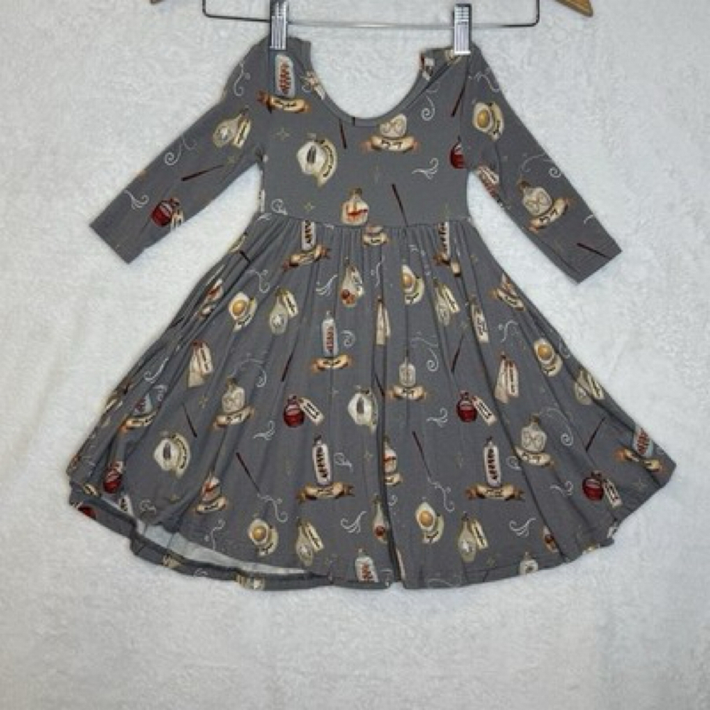NWT 3T Little Crowns and Capes Harry Potter Potions Wizard Bamboo Twirl Dress